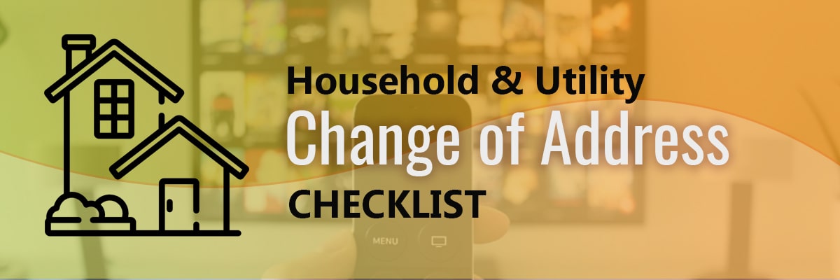 moving house address change checklist